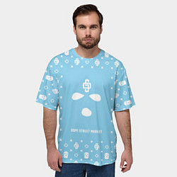 Футболка оверсайз мужская Sky Blue Phantom Ski Mask Dope Street Market, цвет: 3D-принт — фото 2