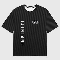 Футболка оверсайз мужская Infinity карбон, цвет: 3D-принт