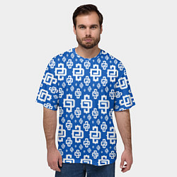Футболка оверсайз мужская Blue Pattern Dope Camo Dope Street Market, цвет: 3D-принт — фото 2