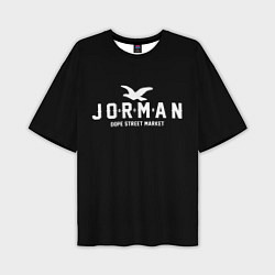 Мужская футболка оверсайз Узор Black Jorman Air Dope Street Market