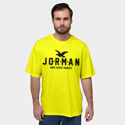 Футболка оверсайз мужская Узор Yellow Jorman Air Dope Street Market, цвет: 3D-принт — фото 2