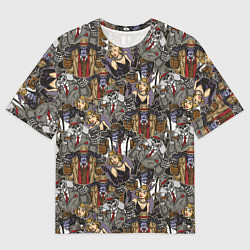 Футболка оверсайз мужская Гангстеры Мафиози, цвет: 3D-принт