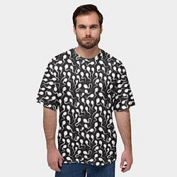 Футболка оверсайз мужская Головастики, цвет: 3D-принт — фото 2