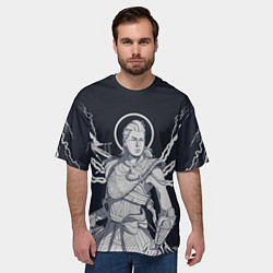 Футболка оверсайз мужская Великолепная Элой, цвет: 3D-принт — фото 2