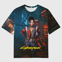 Мужская футболка оверсайз Panam Cyberpunk2077 Панам