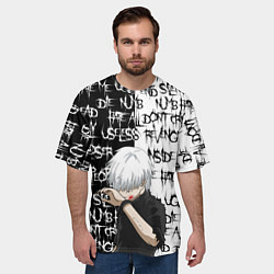 Футболка оверсайз мужская КАНЕКИ КЕН ZXC MODE, цвет: 3D-принт — фото 2