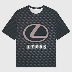 Футболка оверсайз мужская LEXUS Lexus - Карбон, цвет: 3D-принт