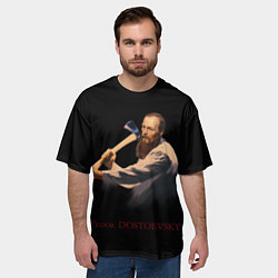 Футболка оверсайз мужская Фёдор Достоевский, цвет: 3D-принт — фото 2
