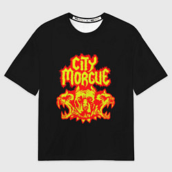 Футболка оверсайз мужская ZillaKami x SosMula City Morgue Цербер, цвет: 3D-принт