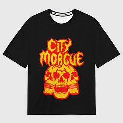 Футболка оверсайз мужская ZillaKami x SosMula City Morgue Черепа, цвет: 3D-принт