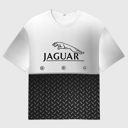 Мужская футболка оверсайз Jaguar Ягуар Сталь
