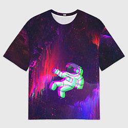 Мужская футболка оверсайз Space Glitch