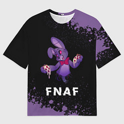 Мужская футболка оверсайз ПЯТЬ НОЧЕЙ С ФРЕДДИ - БОННИ Краска