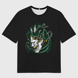 Мужская футболка оверсайз Демон Они Ведьма