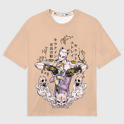 Футболка оверсайз мужская KILLER QUEEN Йошикаге Кира JOJO PART 4, цвет: 3D-принт