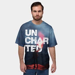 Футболка оверсайз мужская Uncharted Анчартед На картах не значится, цвет: 3D-принт — фото 2