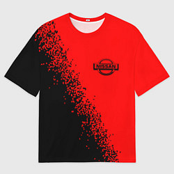 Мужская футболка оверсайз NISSAN Краска