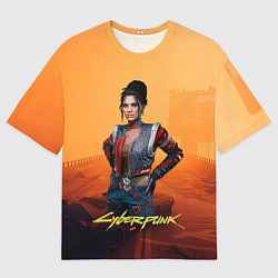 Мужская футболка оверсайз Панам пустоши Cyberpunk2077