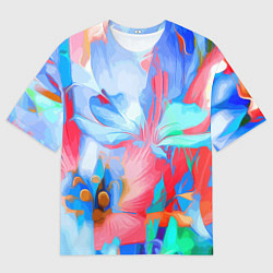 Футболка оверсайз мужская Fashion floral pattern, цвет: 3D-принт