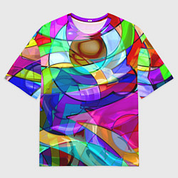 Мужская футболка оверсайз Геометрический паттерн Абстракция
