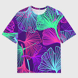 Футболка оверсайз мужская Neon color pattern Fashion 2023, цвет: 3D-принт