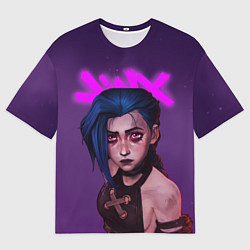 Футболка оверсайз мужская ARCANE League Of Legends JINX, цвет: 3D-принт