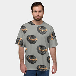 Футболка оверсайз мужская АБСТРАКТ СПИРАЛЬНЫЙ, цвет: 3D-принт — фото 2