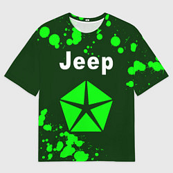 Футболка оверсайз мужская ДЖИП Краска, цвет: 3D-принт