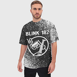 Футболка оверсайз мужская Blink 182 КОТ Спрей, цвет: 3D-принт — фото 2