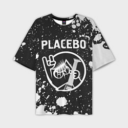 Футболка оверсайз мужская Placebo - КОТ - Брызги, цвет: 3D-принт