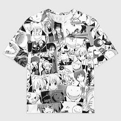 Мужская футболка оверсайз Ansatsu kyoshitsu pattern