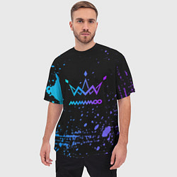 Футболка оверсайз мужская Mamamoo neon, цвет: 3D-принт — фото 2