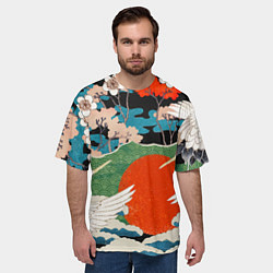 Футболка оверсайз мужская Воспоминания об Японии, цвет: 3D-принт — фото 2