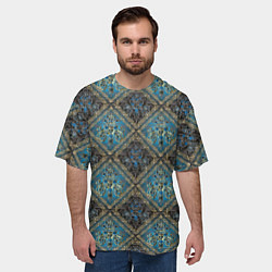 Футболка оверсайз мужская Классические паттерны, цвет: 3D-принт — фото 2