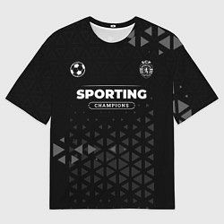 Футболка оверсайз мужская Sporting Форма Champions, цвет: 3D-принт