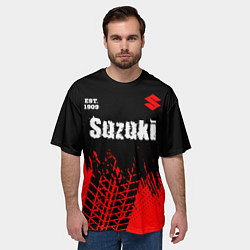 Футболка оверсайз мужская SUZUKI Suzuki Est 1909 Шины, цвет: 3D-принт — фото 2