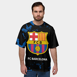 Футболка оверсайз мужская БАРСЕЛОНА Камуфляж, цвет: 3D-принт — фото 2