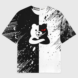 Футболка оверсайз мужская Monokuma брызги, цвет: 3D-принт