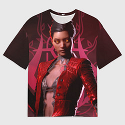 Мужская футболка оверсайз Vampire: The Masquerade - Bloodhunt Кровавая Вальк