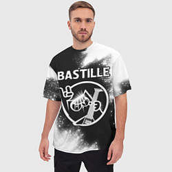 Футболка оверсайз мужская Bastille - КОТ - Краска, цвет: 3D-принт — фото 2