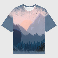 Футболка оверсайз мужская Call of the Mountain, цвет: 3D-принт