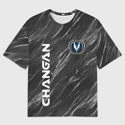 Мужская футболка оверсайз ЧАНГАН МРАМОР CHANGAN