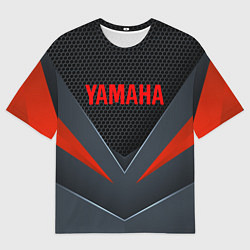 Футболка оверсайз мужская YAMAHA ТЕХНОЛОГИЧЕСКАЯ БРОНЯ, цвет: 3D-принт