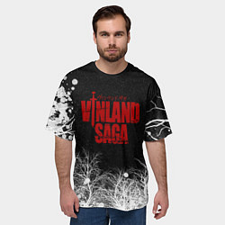 Футболка оверсайз мужская Сага о Винланде логотип, цвет: 3D-принт — фото 2