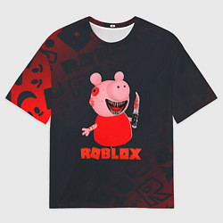 Мужская футболка оверсайз ROBLOX - СВИНКА ПИГГИ