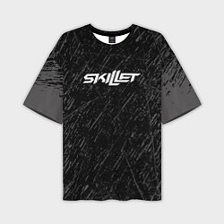 Мужская футболка оверсайз Skillet Скиллет Logotip