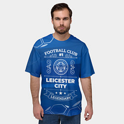 Футболка оверсайз мужская Leicester City FC 1, цвет: 3D-принт — фото 2