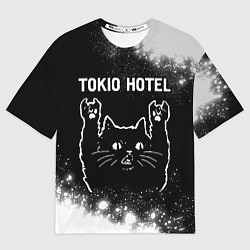 Мужская футболка оверсайз Tokio Hotel Rock Cat