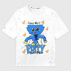 Футболка оверсайз мужская POPPY PLAYTIME - KISSY MISSY КИССИ МИССИ, цвет: 3D-принт