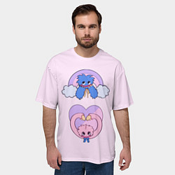 Футболка оверсайз мужская POPPY PLAYTIME - KISSY MISSY - HAGGY WAGGY, цвет: 3D-принт — фото 2